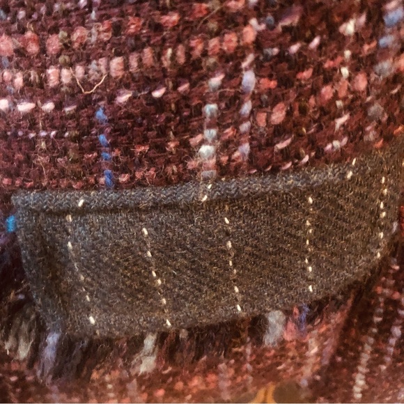 Genuine Trina Turk Cropped Tweed Jacket Collarless Fully Lined Sz.4 - Picture 5 of 11